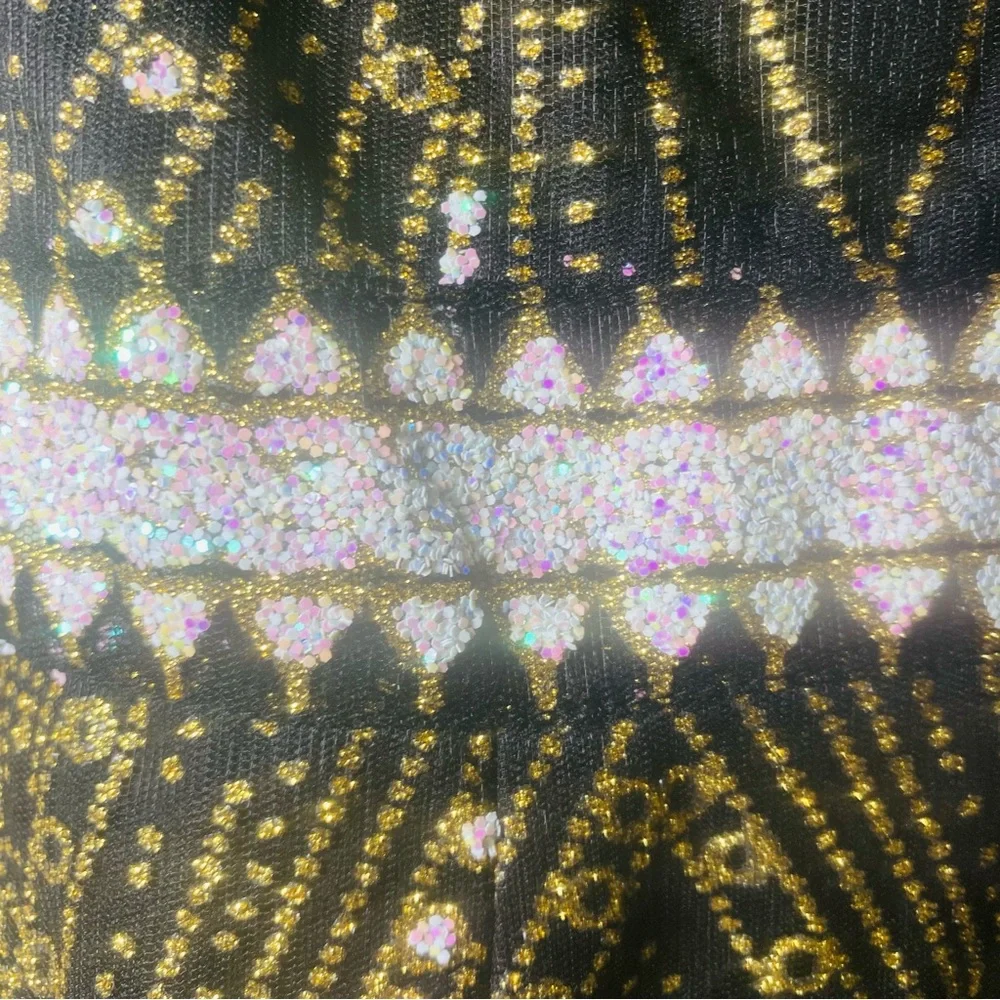 Hello Molly Black Mini Dress with Silver Sequin Embellishment - Picture 8 of 13